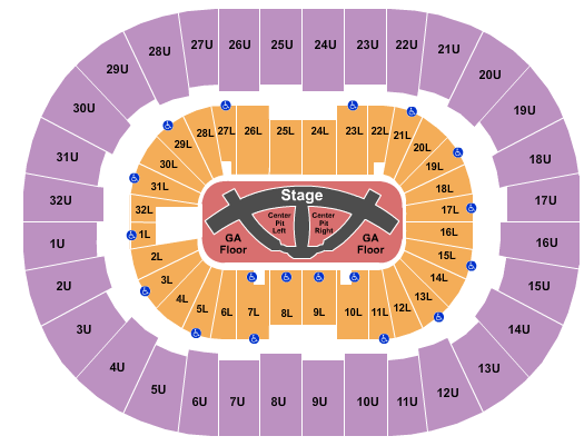 Legacy Arena at The BJCC Carrie Underwood Seating Chart