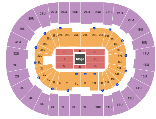 Legacy Arena at The BJCC Center Stage Seating Chart