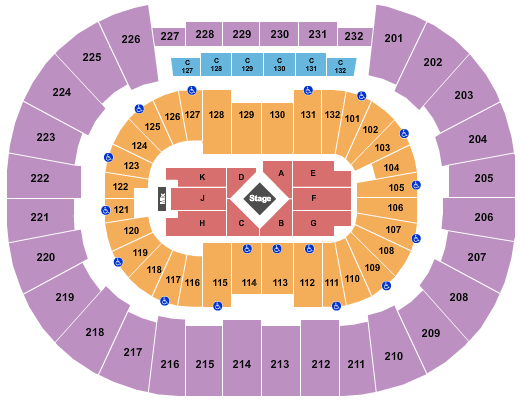 Legacy Arena at The BJCC Center Stage-1 Seating Chart