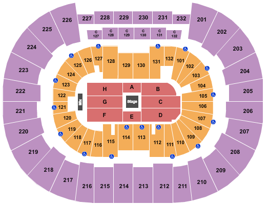 Legacy Arena at The BJCC Center Stage 2 Seating Chart