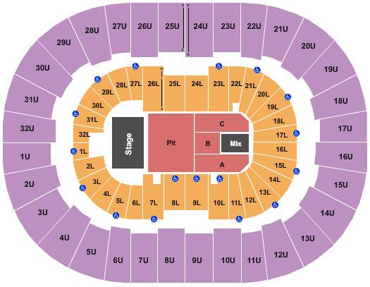 Legacy Arena At The BJCC Seating Chart - Birmingham