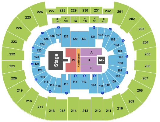 Legacy Arena at The BJCC Cody Johnson Seating Chart