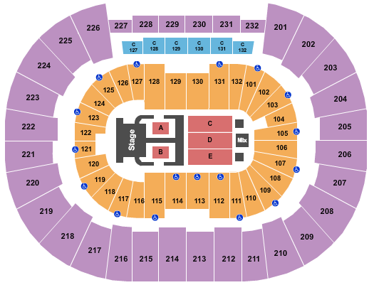 Legacy Arena at The BJCC Dude Perfect Seating Chart
