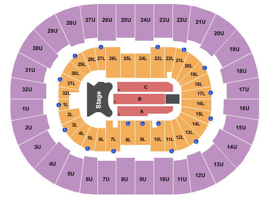 Legacy Arena at The BJCC Elton John Seating Chart
