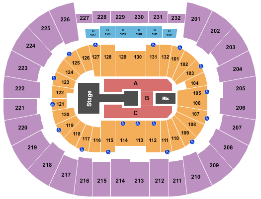 Legacy Arena at The BJCC Endstage Catwalk Seating Chart