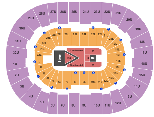 Legacy Arena at The BJCC Fallout Boy Seating Chart