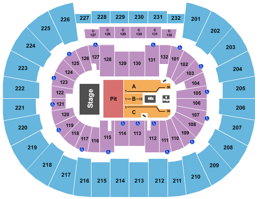 Legacy Arena at The BJCC Forrest Frank Seating Chart