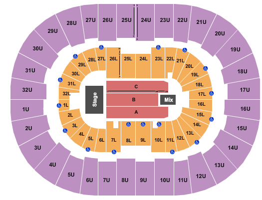 Bjcc Concert Hall Seating Chart Map