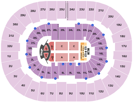 Legacy Arena at The BJCC Jonas Brothers 2 Seating Chart