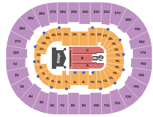 Legacy Arena at The BJCC KISS Seating Chart
