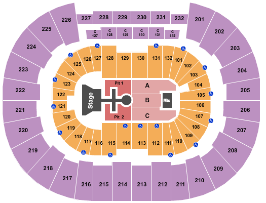 Legacy Arena at The BJCC Kingdom Tour Seating Chart
