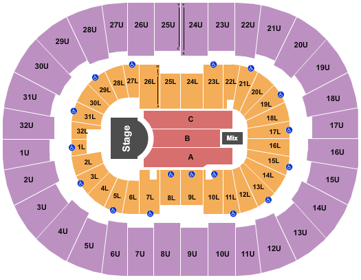 Legacy Arena at The BJCC Lauren Daigle Seating Chart