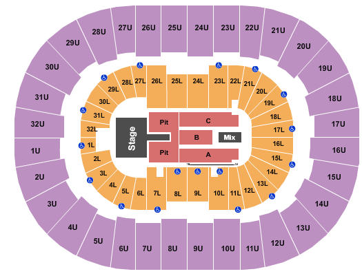 Legacy Arena at The BJCC Luke Combs Seating Chart