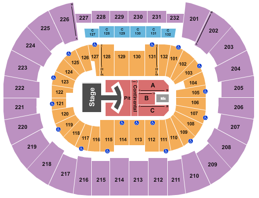 Legacy Arena at The BJCC Lumineers Seating Chart