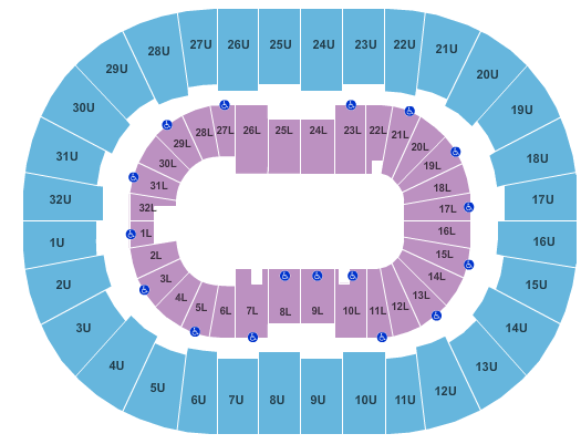 Legacy Arena at The BJCC PBR Seating Chart
