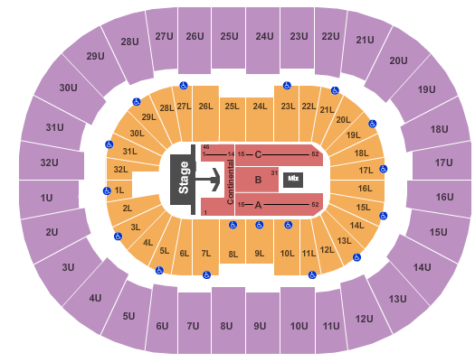 Legacy Arena at The BJCC R Kelly Seating Chart