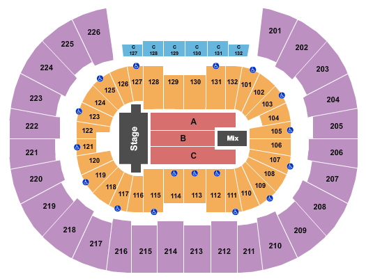 Legacy Arena at The BJCC TSO Seating Chart