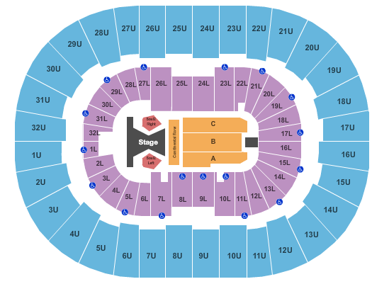 Legacy Arena at The BJCC Tim McGraw Seating Chart