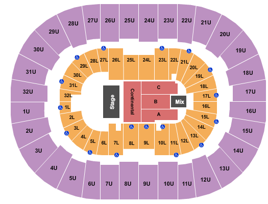 Legacy Arena at The BJCC Tool Seating Chart