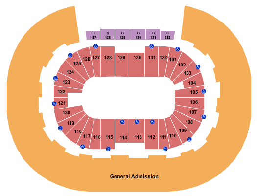 Legacy Arena at The BJCC WorldGames - Dancesport Seating Chart