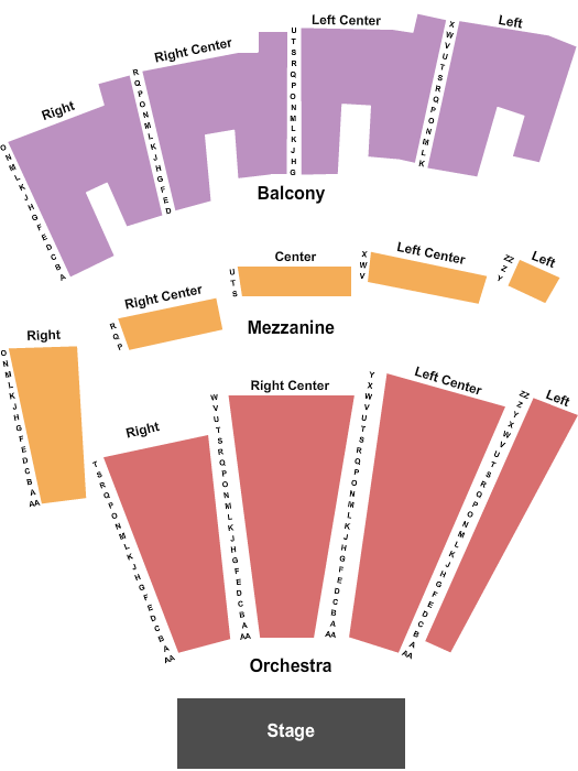 Lehman Center for the Performing Arts Seating Chart