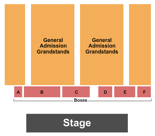 Lenawee County Fair Grandstand GA & Box Seats Seating Chart