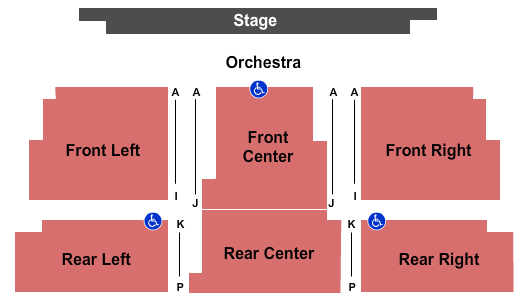 seating chart for Leo J. Welder Center for the Performing Arts - End Stage - eventticketscenter.com
