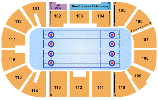Slush Puppie Place Curling Seating Chart