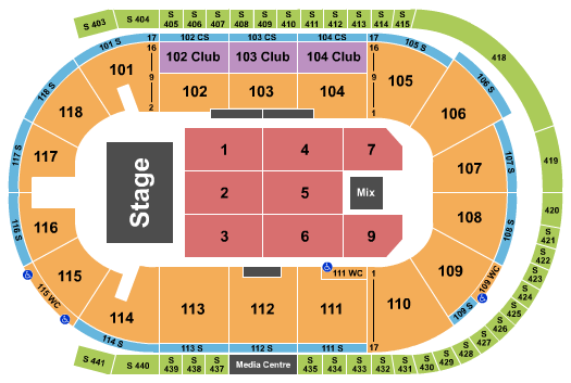 Slush Puppie Place Paula Abdul Seating Chart