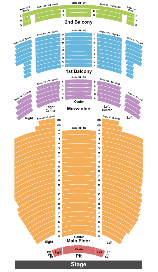 seating chart for The Lerner - Endstage Pit - eventticketscenter.com