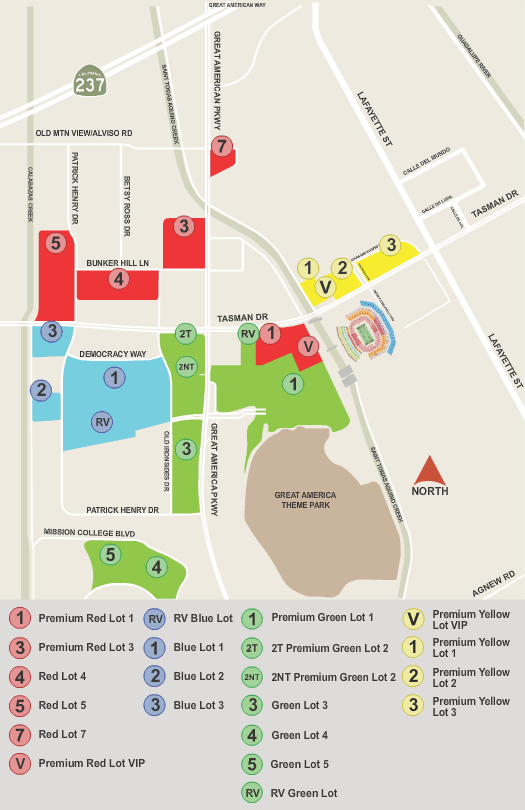 PARKING: San Francisco 49ers vs. Dallas Cowboys Tickets Sun, Oct 8, 2023  5:20 pm at Levi's Stadium Parking Lots in Santa Clara, CA