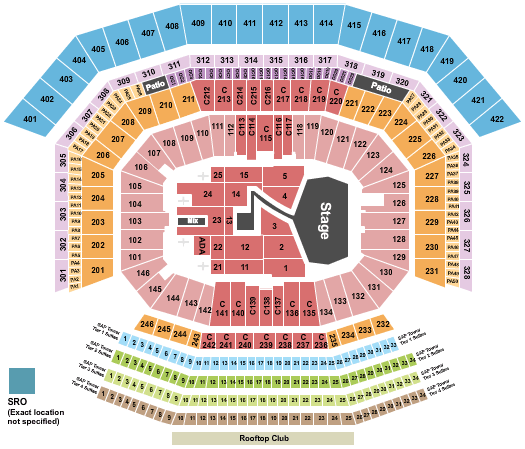 Levi's Stadium BTS Seating Chart