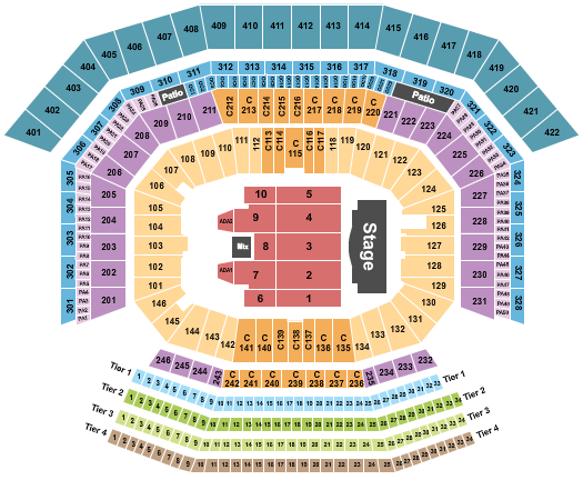 Levi's Stadium Seating Chart