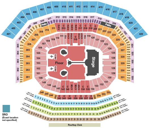 Levi's Stadium Coldplay 2022 Seating Chart