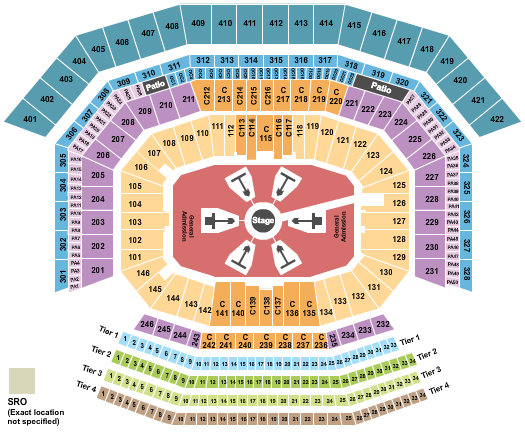 seating chart for Levi's Stadium - Ed Sheeran - eventticketscenter.com