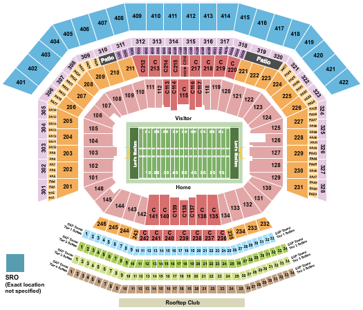 San Francisco 49ers seating chart at Levi's stadium