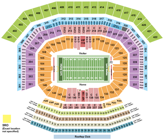 Levi's Stadium Football Seating Chart