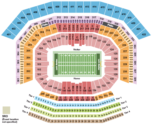 Levi's Stadium Seating Chart - Santa Clara