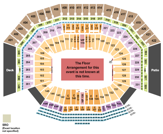 Levi's Stadium Generic Floor RW Seating Chart