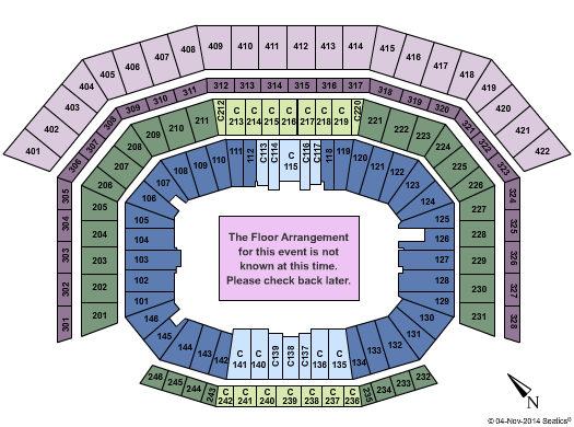 Levi's Stadium Generic Floor Seating Chart