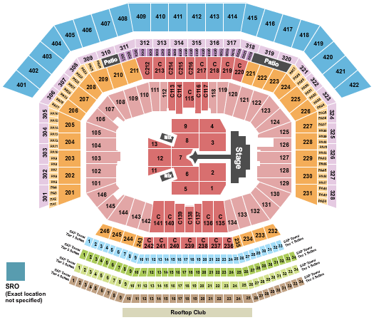 Levi's Stadium Justin Bieber Seating Chart