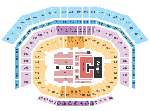 Levi's Stadium Kenny Chesney Seating Chart