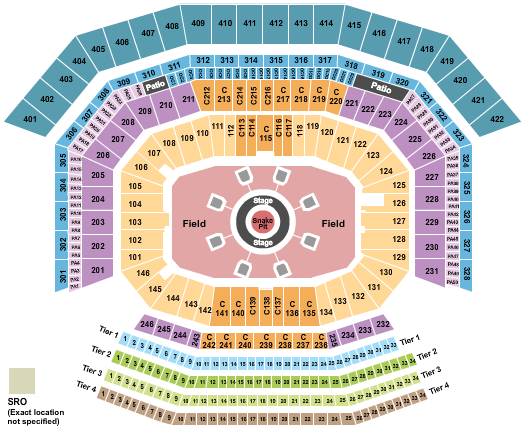 Levi's Stadium Seating Chart