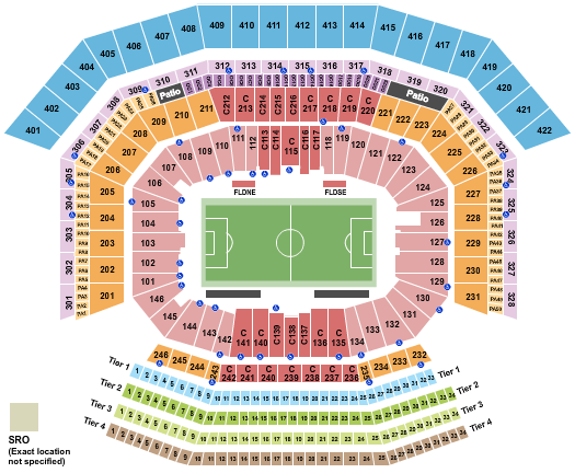 Levi's Stadium Soccer 2 Seating Chart