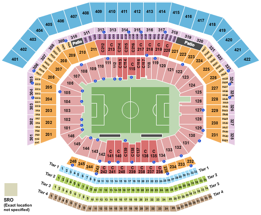 Levi's Stadium Soccer 2 Seating Chart
