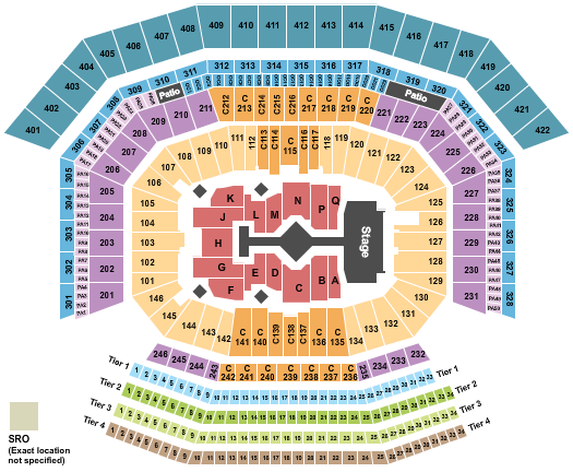 seating chart for Levi's Stadium - Taylor Swift 2023 - eventticketscenter.com