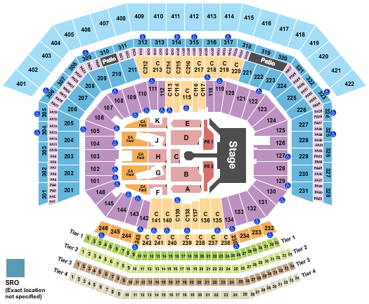 Seating Chart Levi Stadium