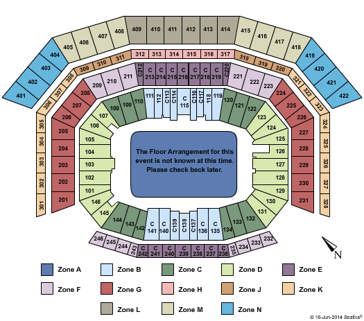 Levi's Stadium Wrestlemania - IntZone Seating Chart