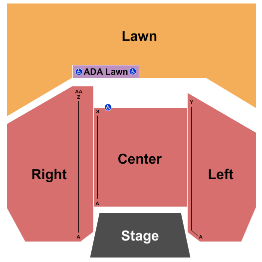 Levitt Pavilion Denver End Stage Seating Chart