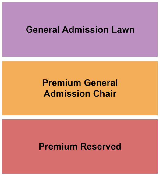 Levitt Pavilion Denver GA Lawn/Premium GA Chair/Premium Reserved Seating Chart
